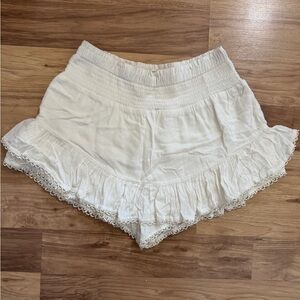 Aeropostale White Cream Ruffled Skort